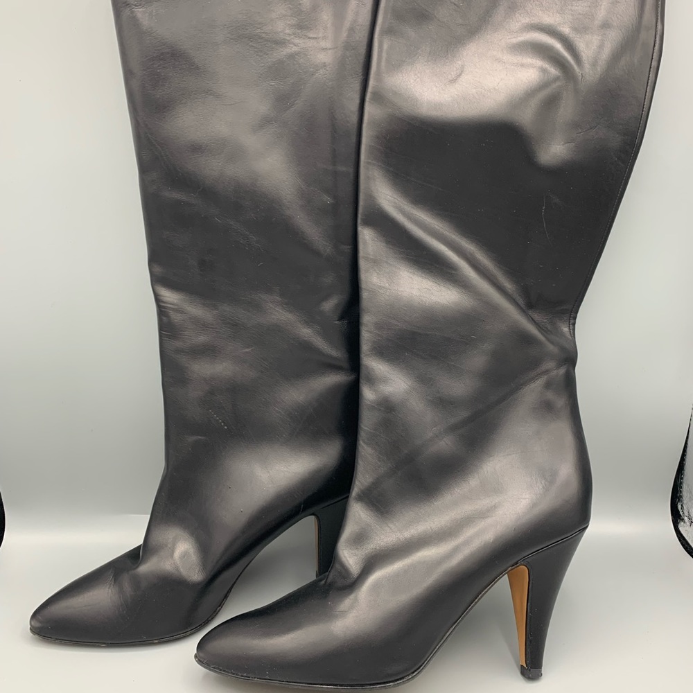 Pancaldi leather Black boots size 37